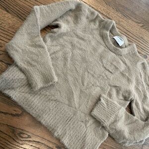 Cozy Cropped Tan Sweater